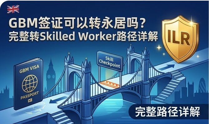 GBM签证可以转永居吗？完整转Skilled Worker路径详解