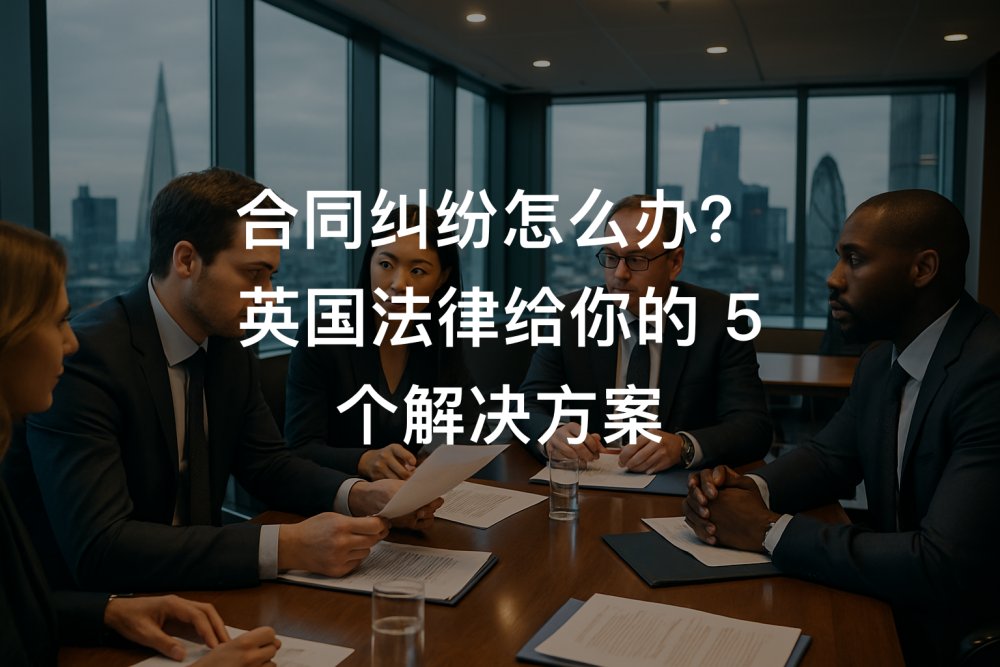 合同纠纷怎么办？英国法律给你的 5 个解决方案