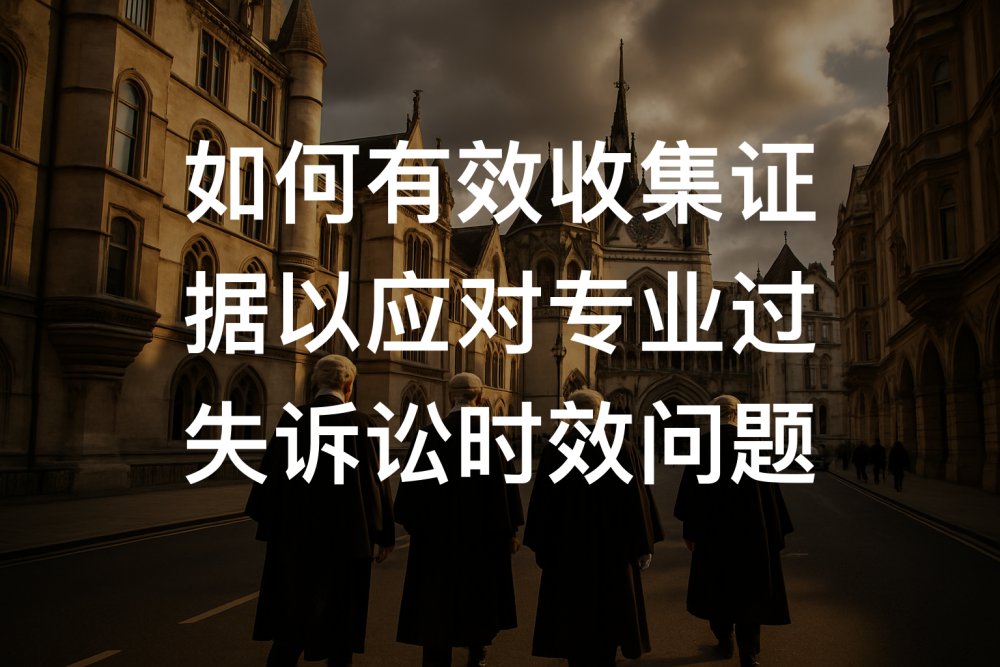 如何有效收集证据以应对专业过失诉讼时效问题