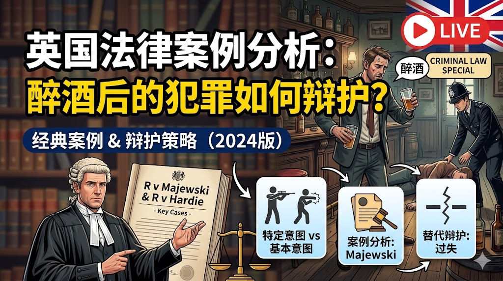 英国法律案例分析：醉酒后的犯罪如何辩护？