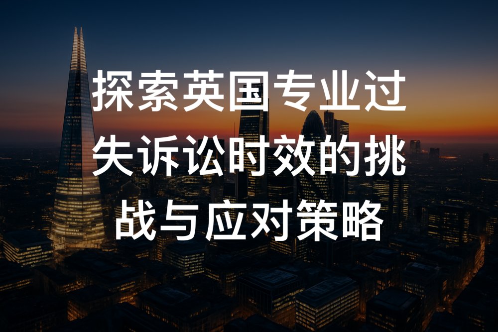 探索英国专业过失诉讼时效的挑战与应对策略