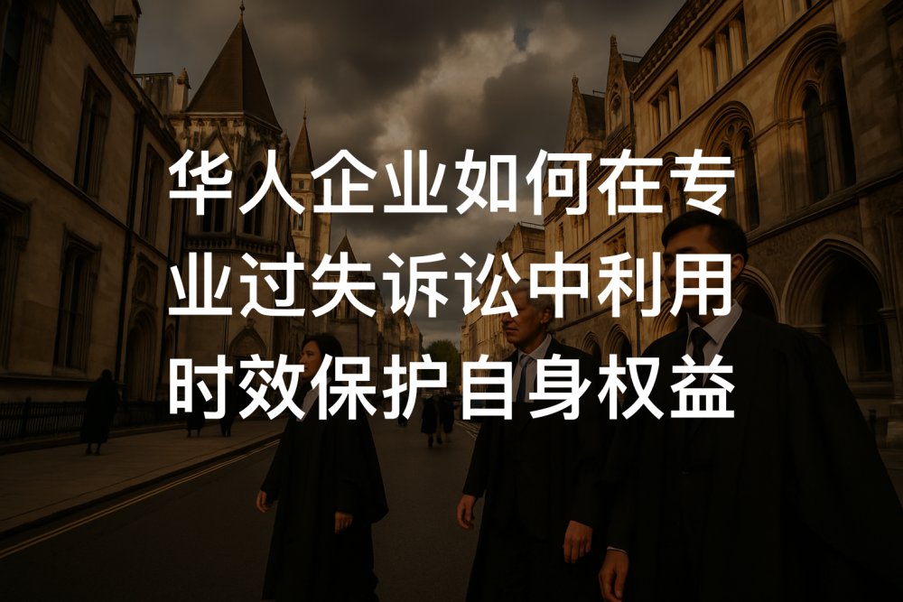 华人企业如何在专业过失诉讼中利用时效保护自身权益