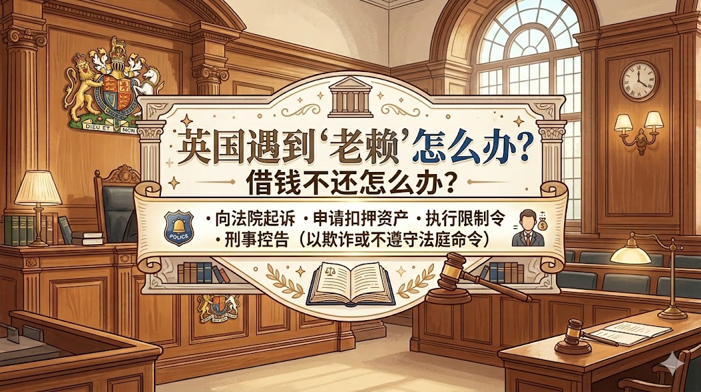 在英国遇到老赖怎么办？借款200万人民币给公司，对方不还怎么办？