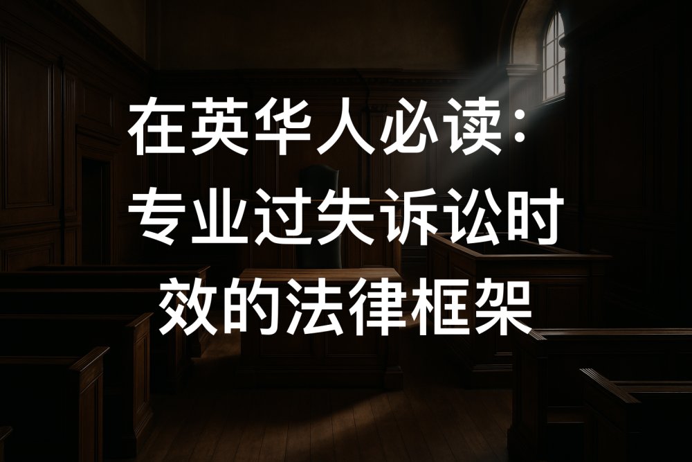 在英华人必读：专业过失诉讼时效的法律框架