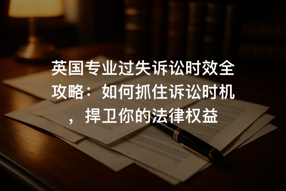 英国专业过失诉讼时效全攻略：如何抓住诉讼时机，捍卫你的法律权益