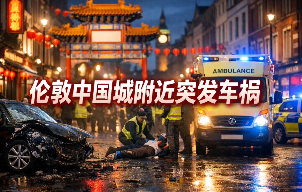 紧急！伦敦中国城附近突发恶性车祸：奔驰车疯狂撞人，多人受伤...