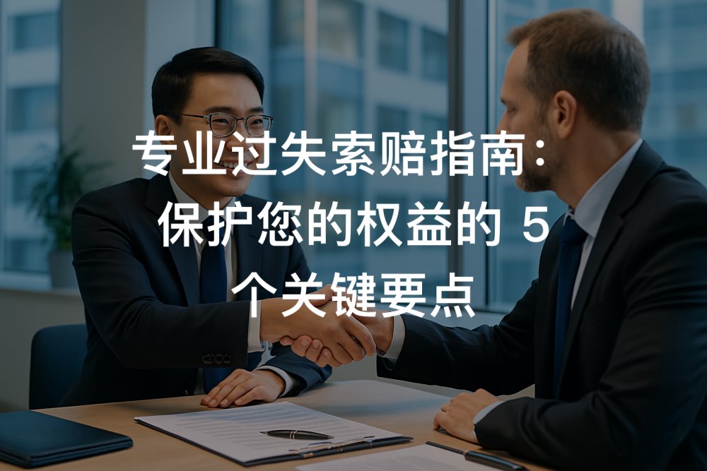专业过失索赔指南：保护您的权益的 5 个关键要点