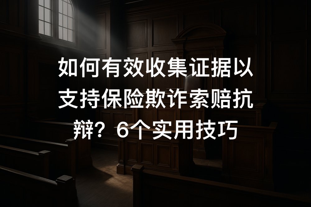 如何有效收集证据以支持保险欺诈索赔抗辩？6个实用技巧