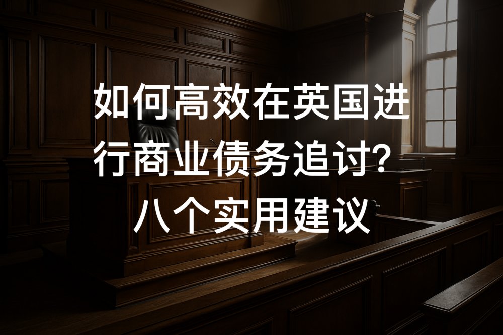 如何高效在英国进行商业债务追讨？八个实用建议