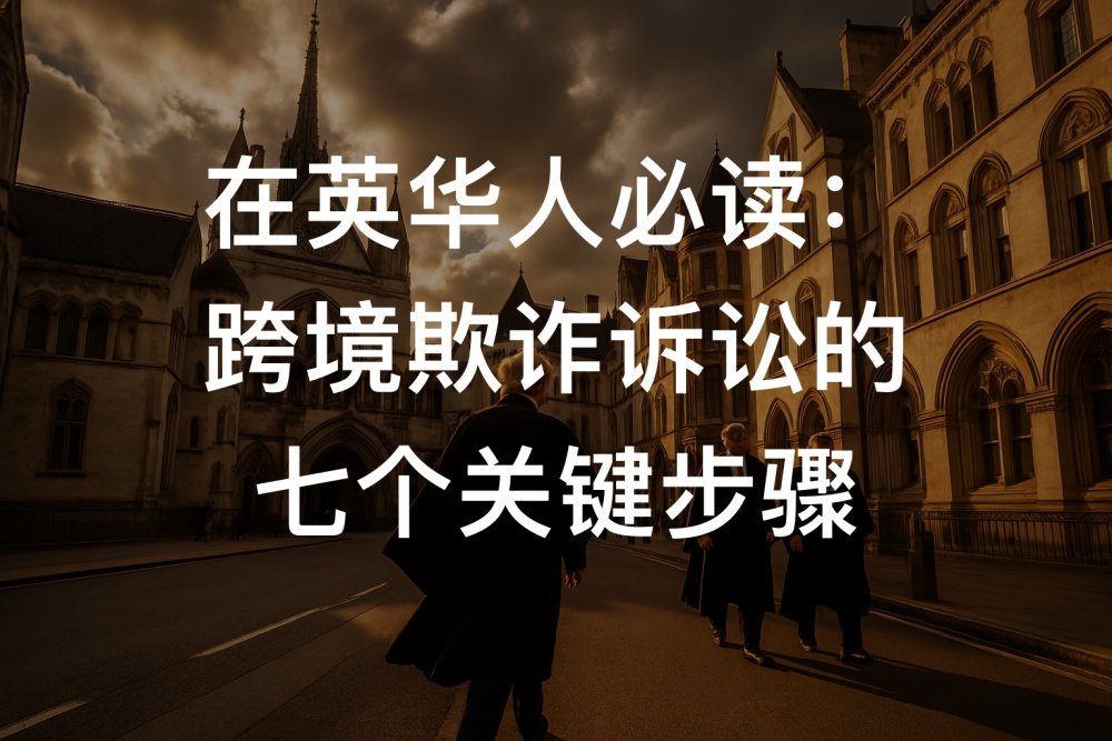 在英华人必读：跨境欺诈诉讼的七个关键步骤