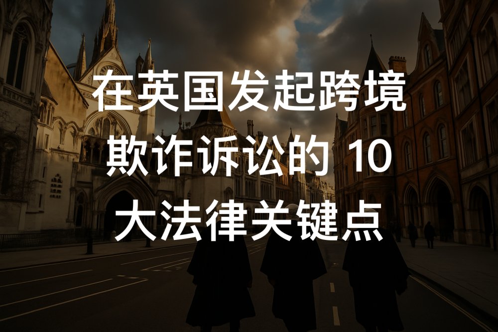 在英国发起跨境欺诈诉讼的 10 大法律关键点