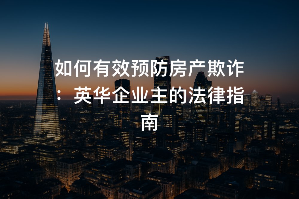 如何有效预防房产欺诈：英华企业主的法律指南