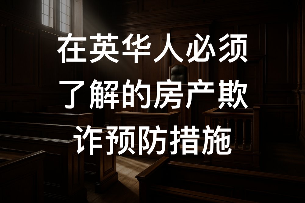 在英华人必须了解的房产欺诈预防措施