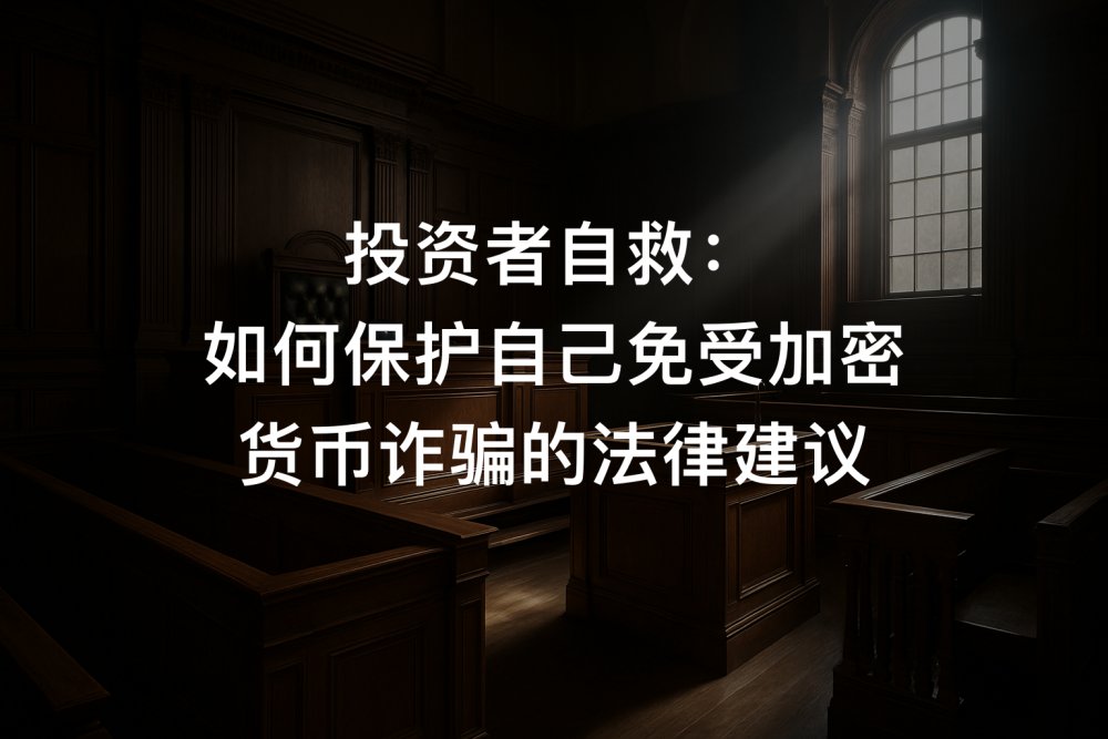 投资者自救：如何保护自己免受加密货币诈骗的法律建议