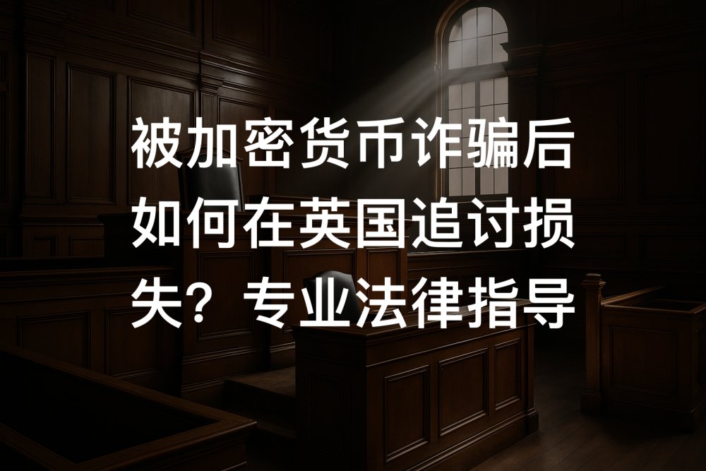被加密货币诈骗后如何在英国追讨损失？专业法律指导