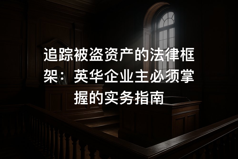 追踪被盗资产的法律框架：英华企业主必须掌握的实务指南