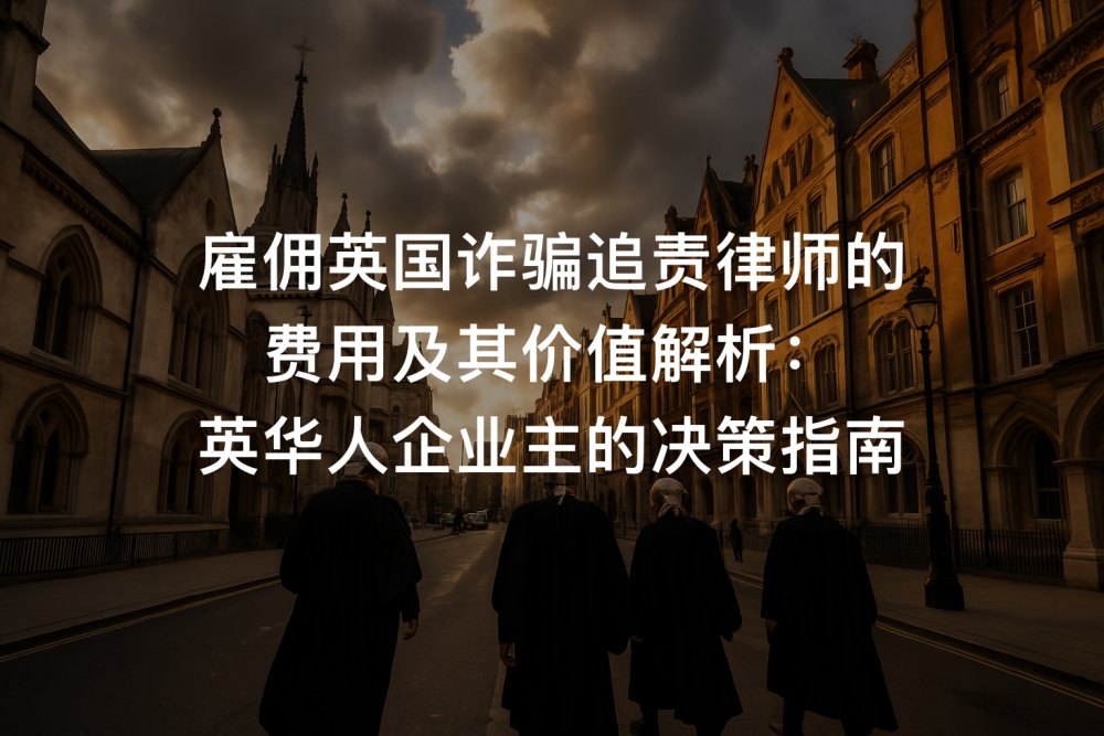 雇佣英国诈骗追责律师的费用及其价值解析：英华人企业主的决策指南