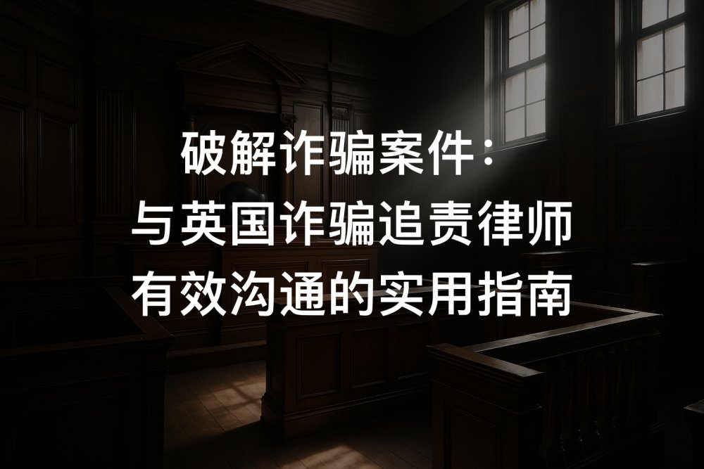破解诈骗案件：与英国诈骗追责律师有效沟通的实用指南
