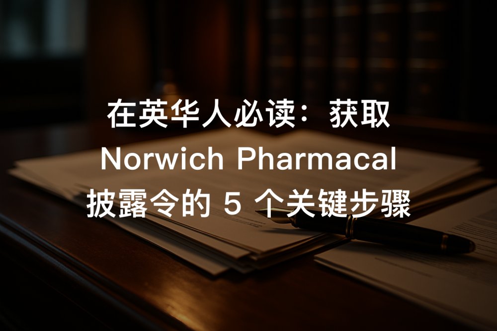在英华人必读：获取 Norwich Pharmacal 披露令的 5 个关键步骤