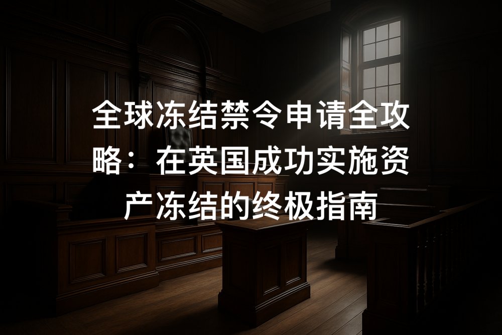 全球冻结禁令申请全攻略：在英国成功实施资产冻结的终极指南
