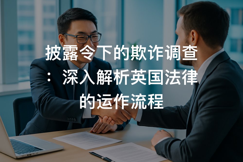 披露令下的欺诈调查：深入解析英国法律的运作流程