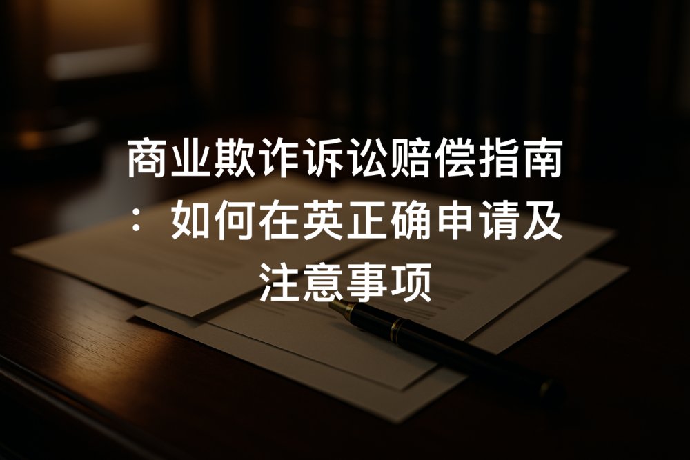 商业欺诈诉讼赔偿指南：如何在英正确申请及注意事项