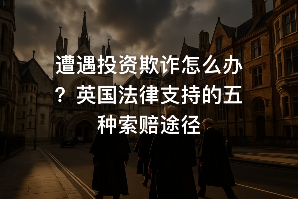 遭遇投资欺诈怎么办？英国法律支持的五种索赔途径