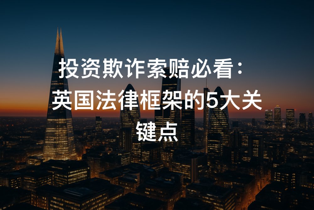 投资欺诈索赔必看：英国法律框架的5大关键点