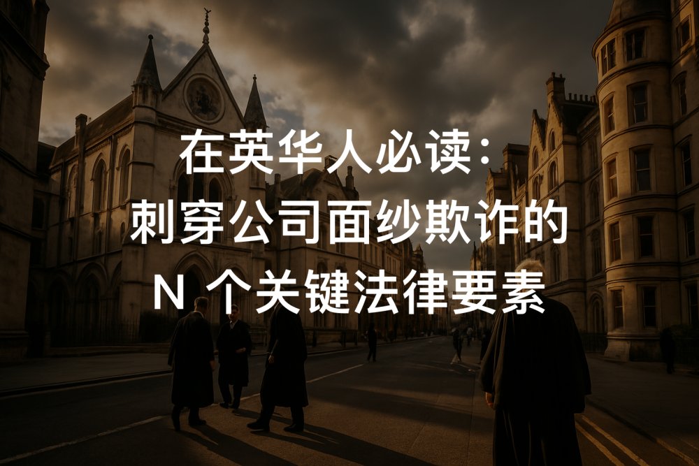 在英华人必读：刺穿公司面纱欺诈的 N 个关键法律要素
