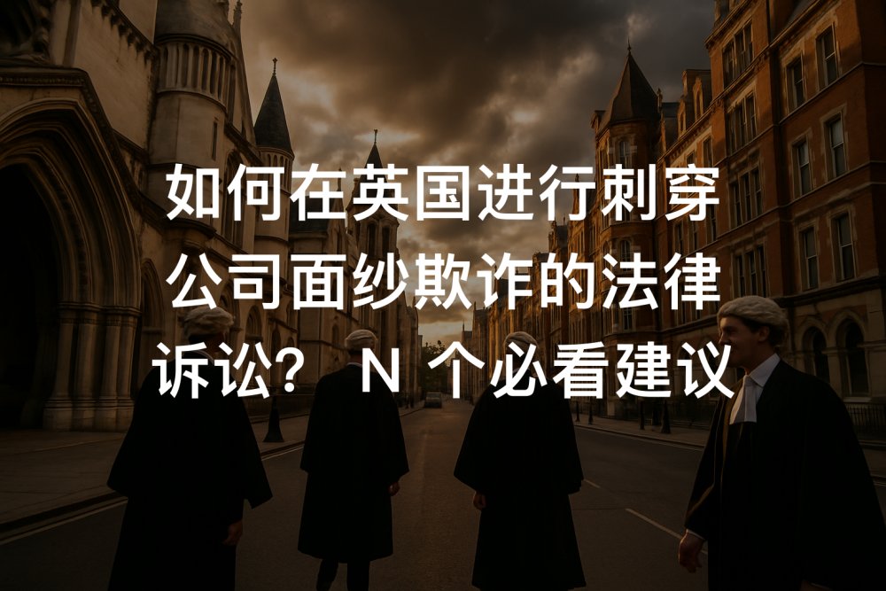如何在英国进行刺穿公司面纱欺诈的法律诉讼？ N 个必看建议