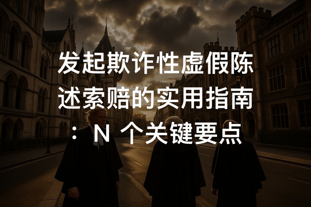 发起欺诈性虚假陈述索赔的实用指南：N 个关键要点