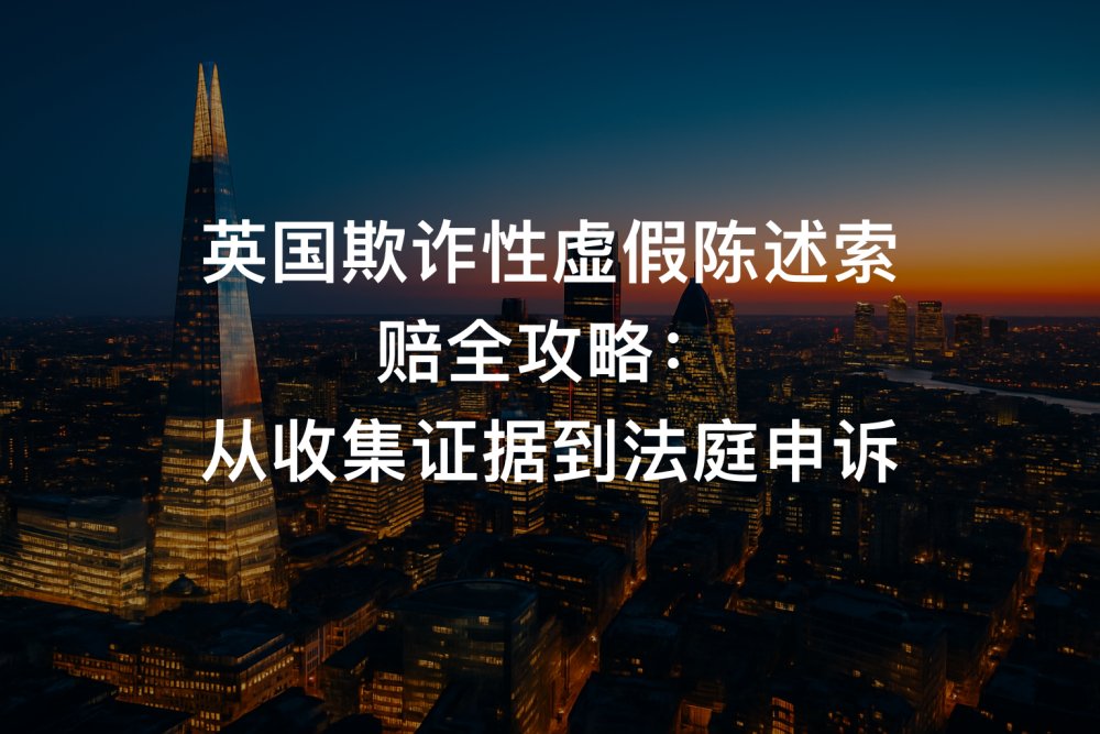 英国欺诈性虚假陈述索赔全攻略：从收集证据到法庭申诉
