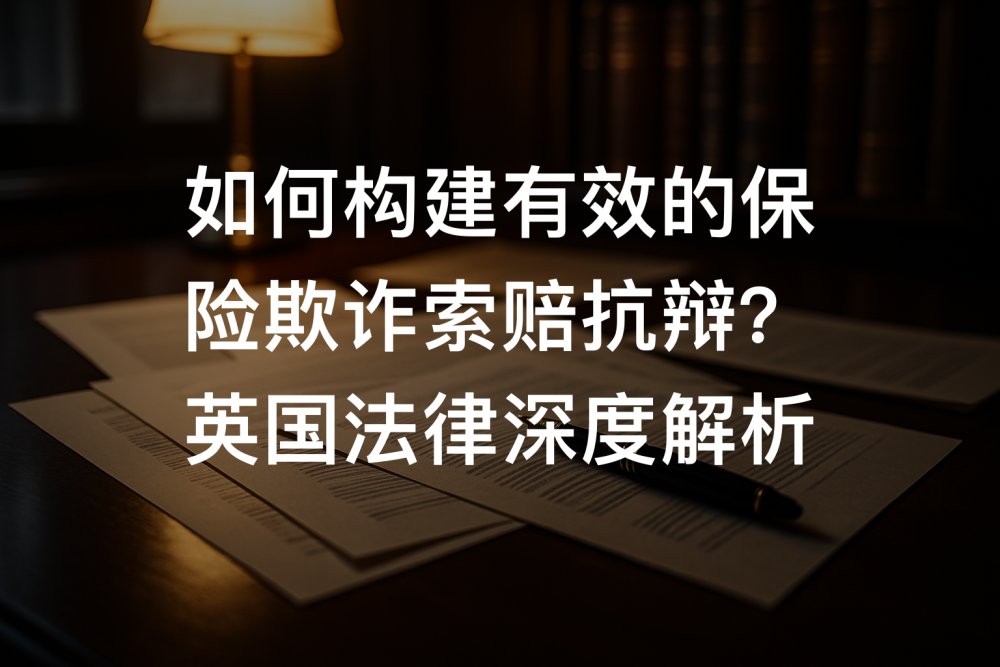 如何构建有效的保险欺诈索赔抗辩？英国法律深度解析