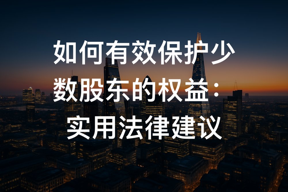如何有效保护少数股东的权益：实用法律建议