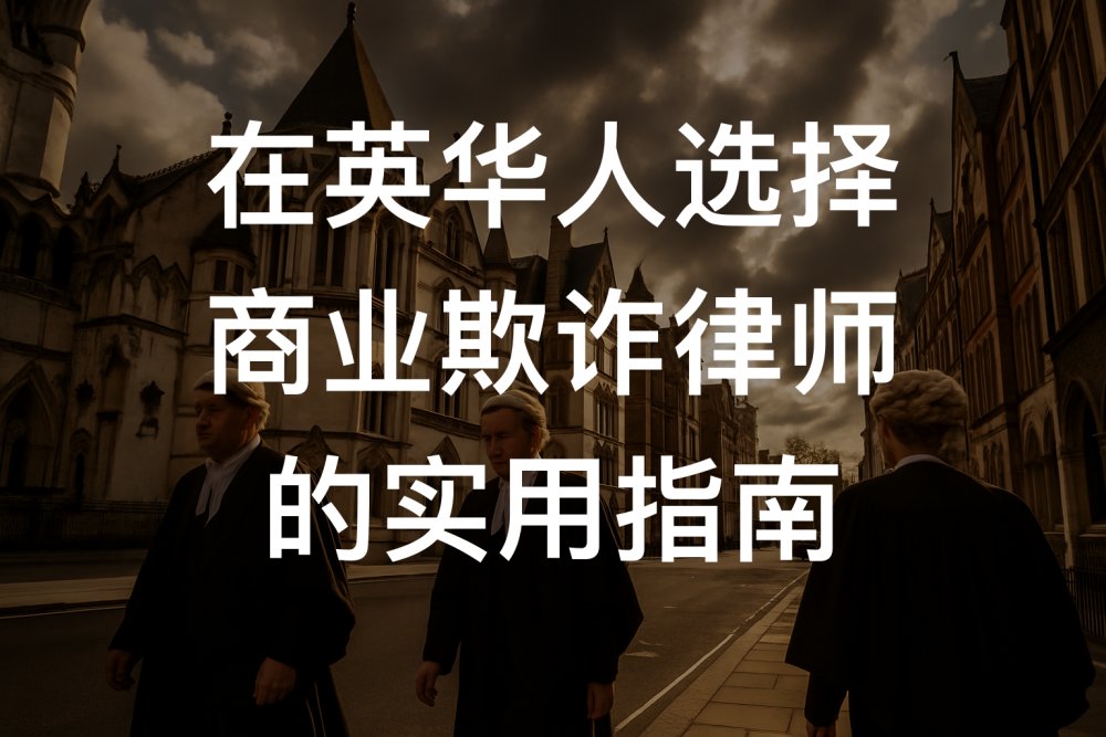 在英华人选择商业欺诈律师的实用指南