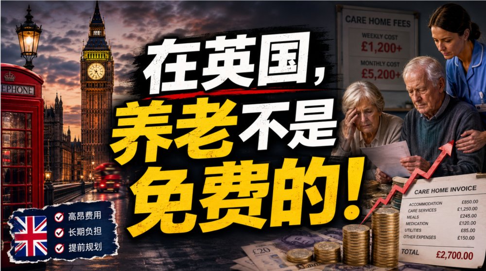 在英国，养老不是免费的！穷有所依老有所养？钱用完后会发生啥...