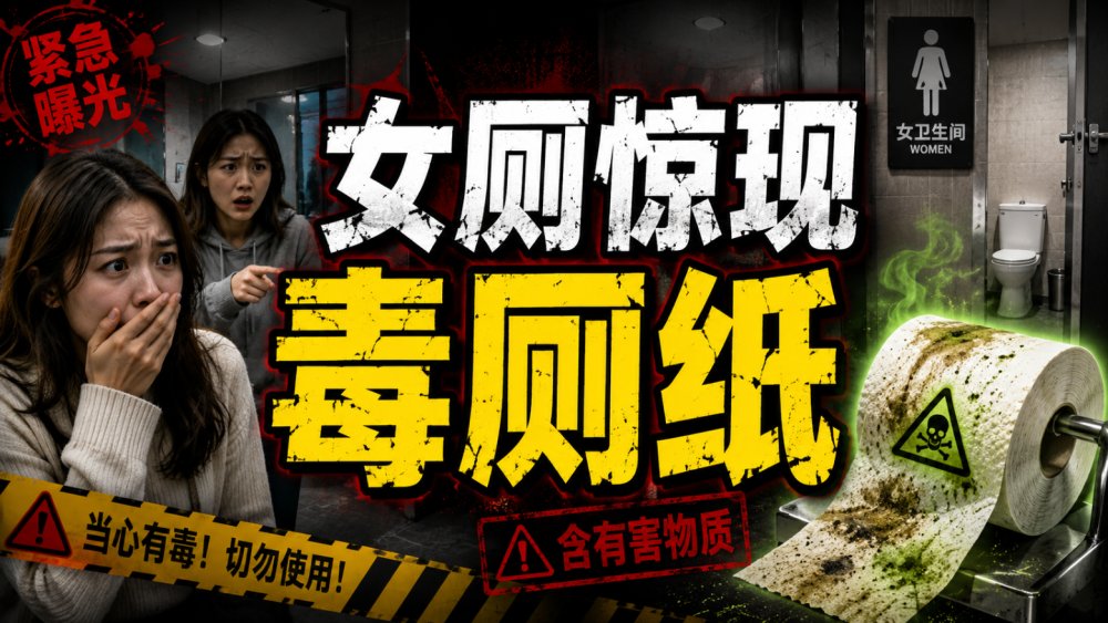 注意！女厕惊现毒厕纸，女子用完剧痛送医！竟是强力胶？真相很瘆人...