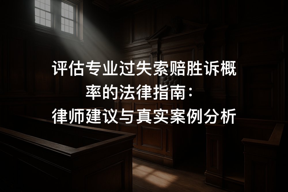 评估专业过失索赔胜诉概率的法律指南：律师建议与真实案例分析