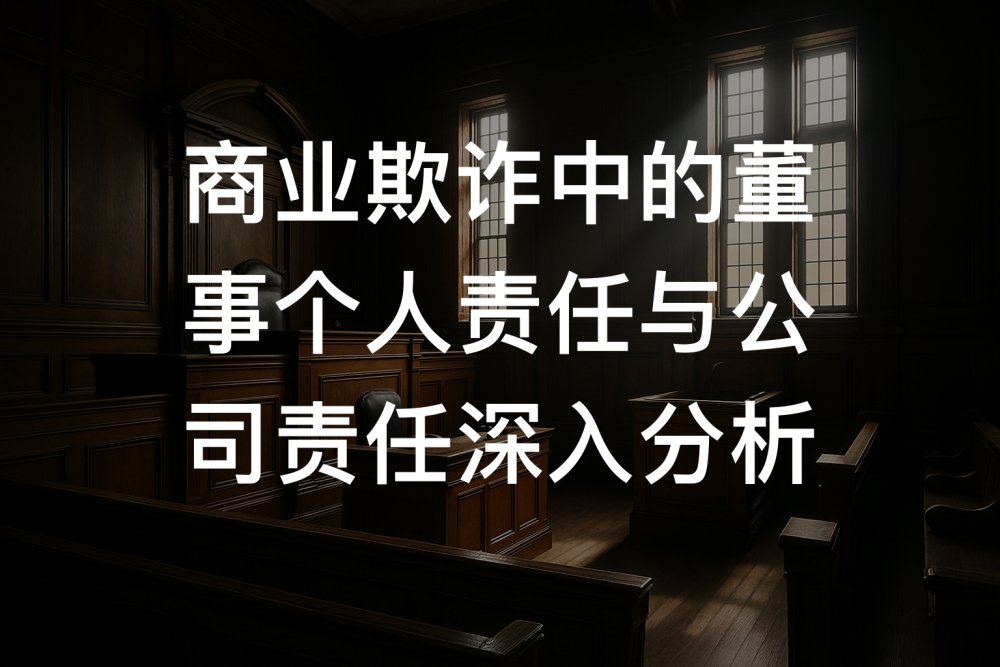 商业欺诈中的董事个人责任与公司责任深入分析