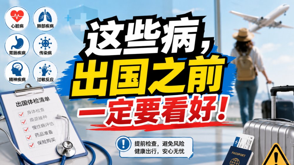 注意！这些病，出国之前一定要看好！过来人的警告…