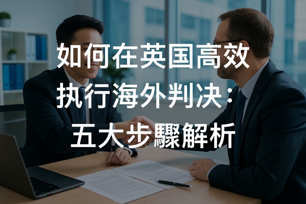 如何在英国高效执行海外判决：五大步驟解析