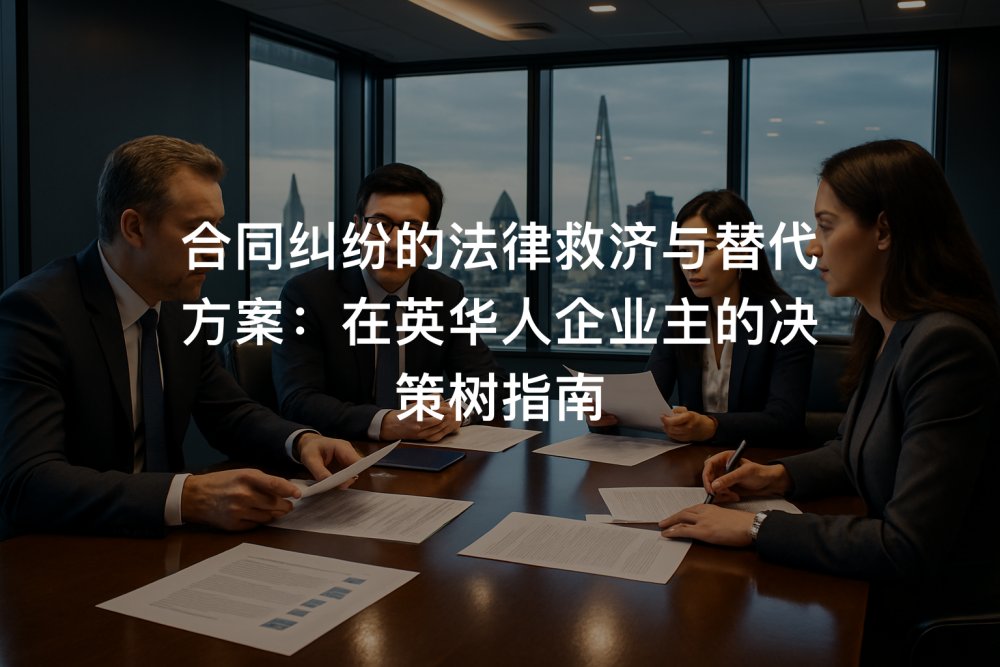 合同纠纷的法律救济与替代方案：在英华人企业主的决策树指南