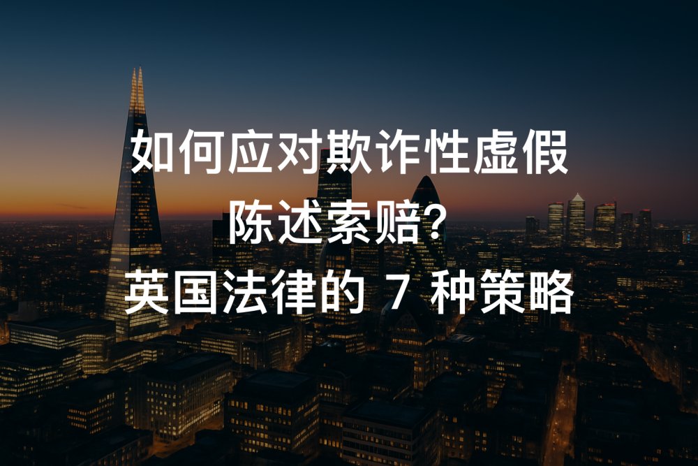 如何应对欺诈性虚假陈述索赔？英国法律的 7 种策略