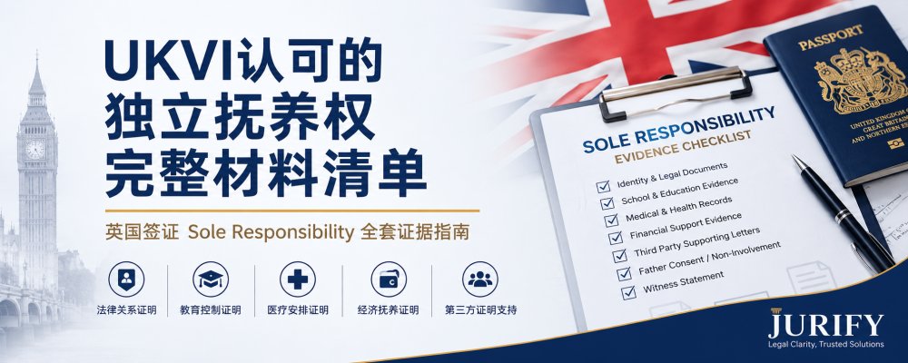 《UKVI认可的独立抚养权（Sole Responsibility）完整材料清单》