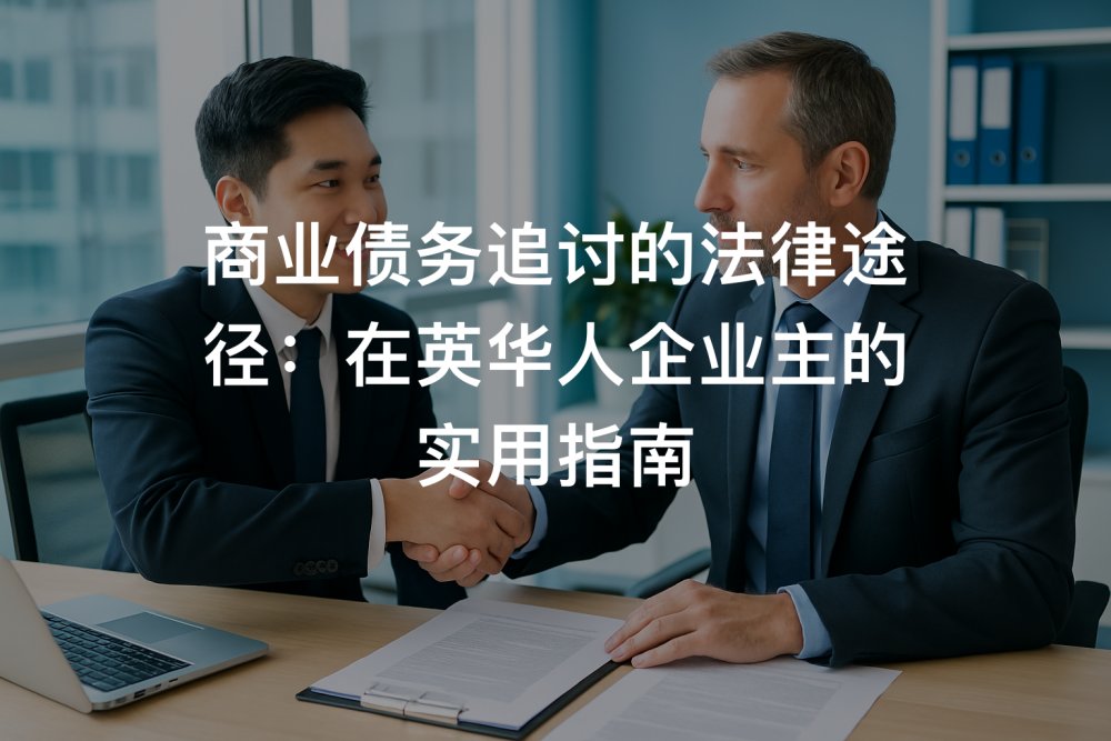 商业债务追讨的法律途径：在英华人企业主的实用指南