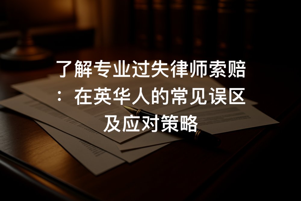 了解专业过失律师索赔：在英华人的常见误区及应对策略