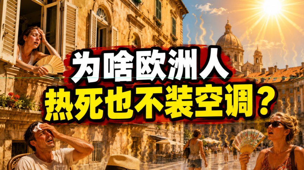 欧洲告急！约2300人死亡，多国进入灾难状态！为啥欧洲人热死也不装空调？