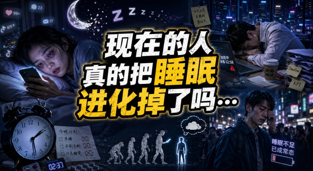 四点健身，九点上班！现在的人真的把睡眠进化掉了吗…