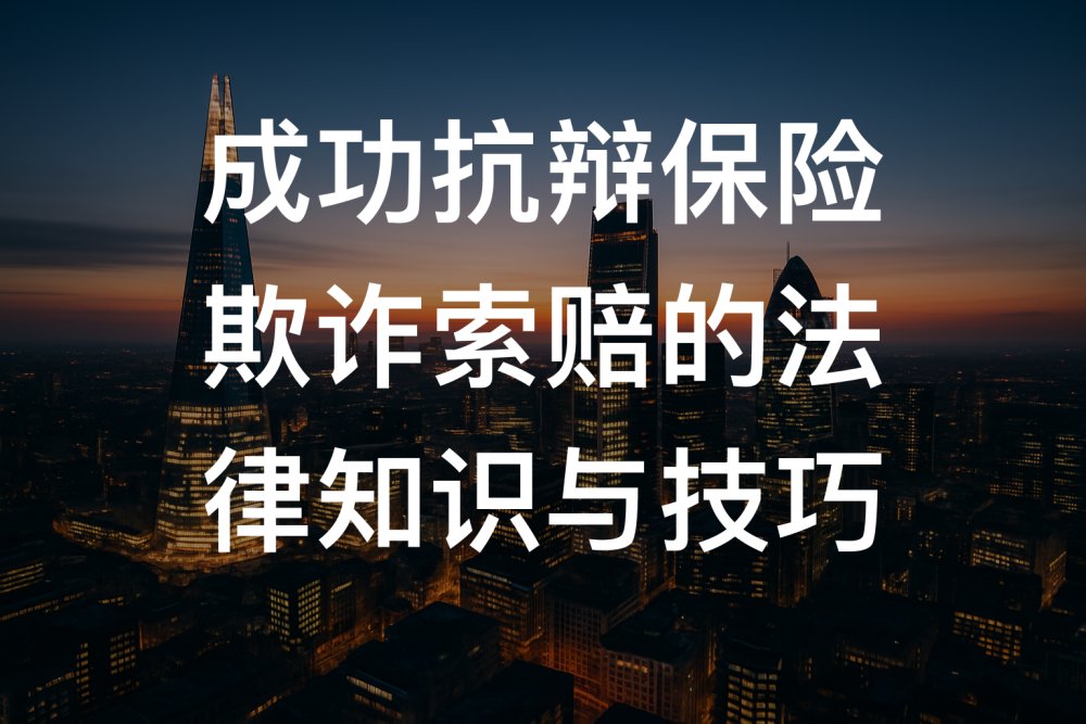 成功抗辩保险欺诈索赔的法律知识与技巧