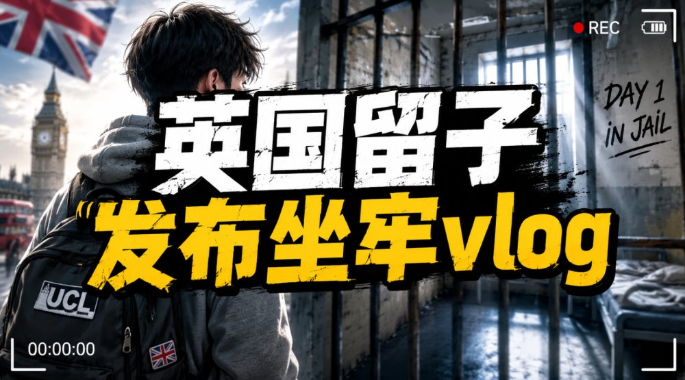 惊呆！英国留子发布坐牢vlog！在英国监狱拍了200G素材，这是真纯狱风啊…